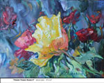 Flower Power-Roses-3, Oil on Canvas